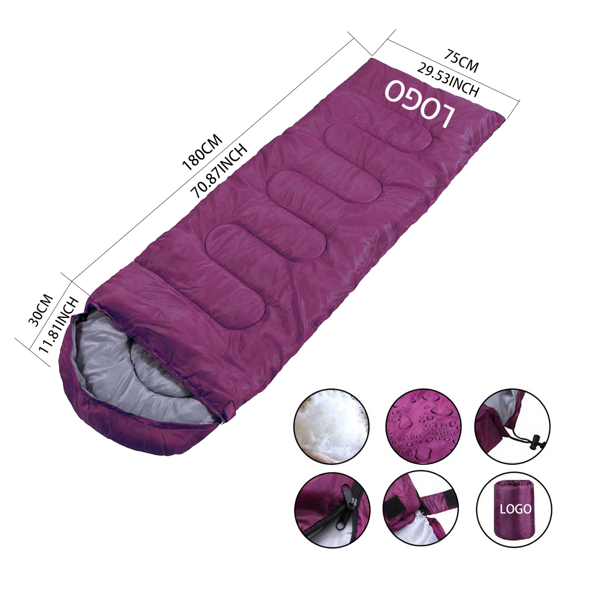 Lightweight Polyester Outdoor Sleeping Bag 5