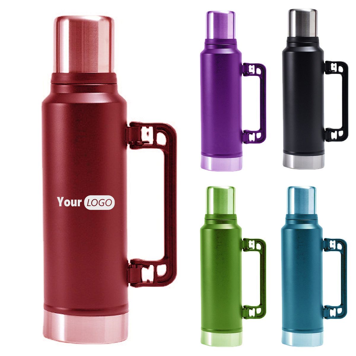 Stainless Steel Durable 48Oz Water Bottle For All-Day Hydration