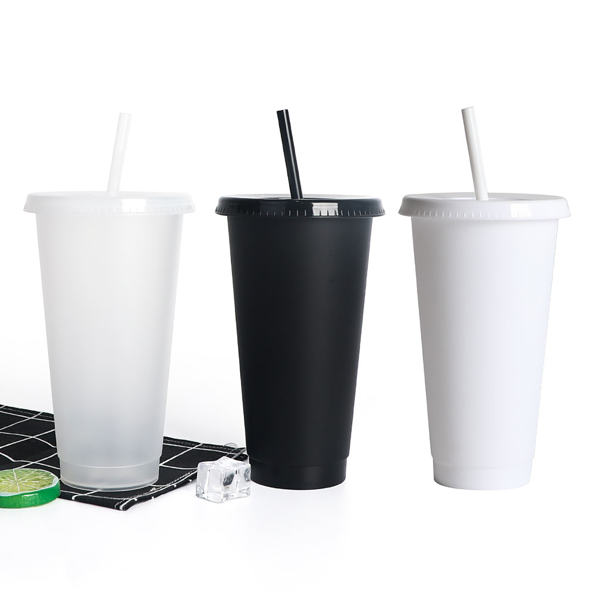 Durable Plastic Straw Stadium Drinking Cup 10