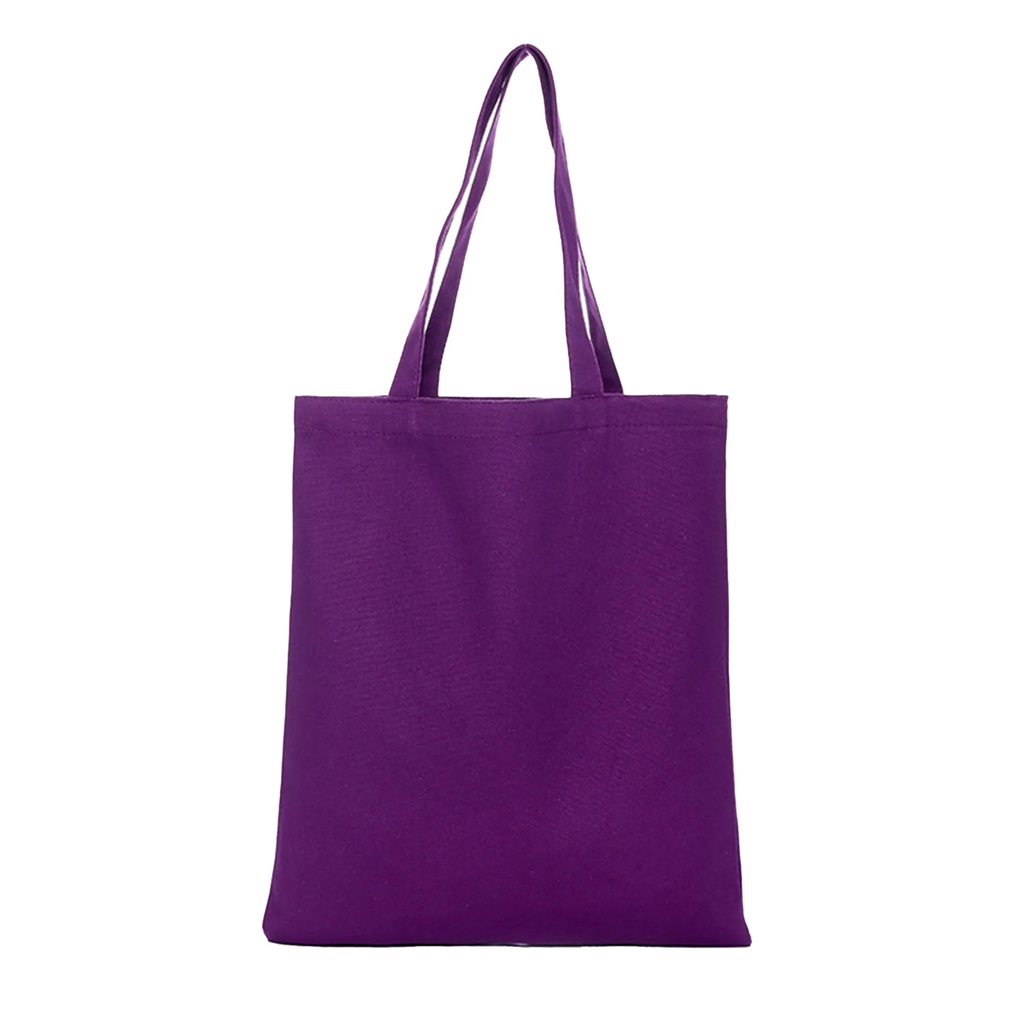 MOQ 10 Polyester Cotton Solid Color Hand-Held Canvas Bag, custom tote bag with logo imprint 30