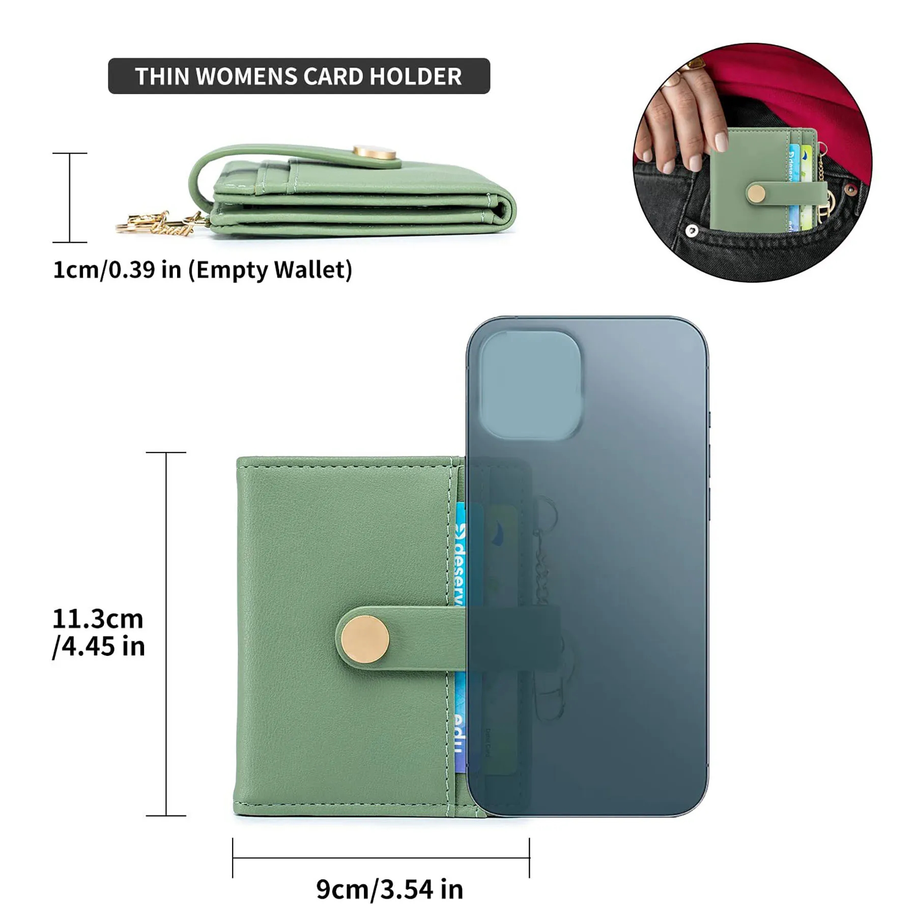 Women's RFID Blocking Slim Wallet 37