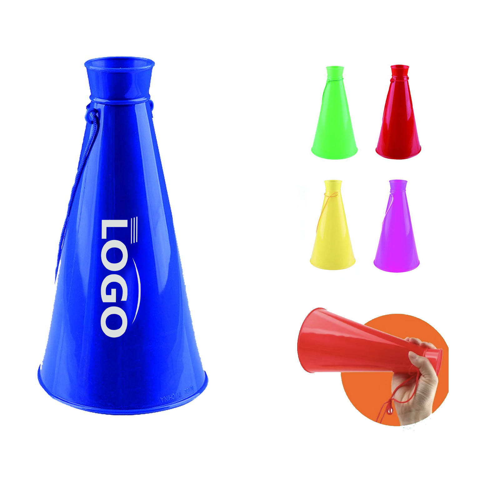 Customizable Plastic Cheer Megaphone 3