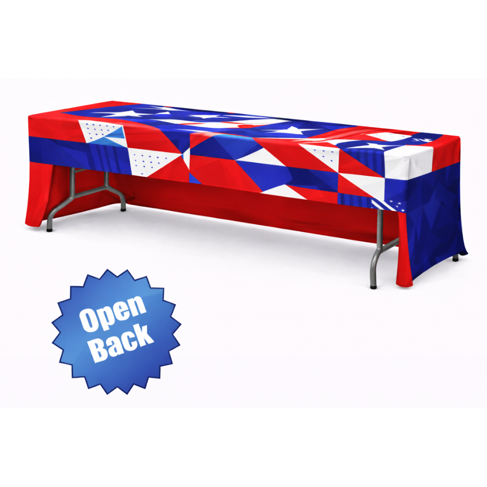 8 ft Open back Table Throw