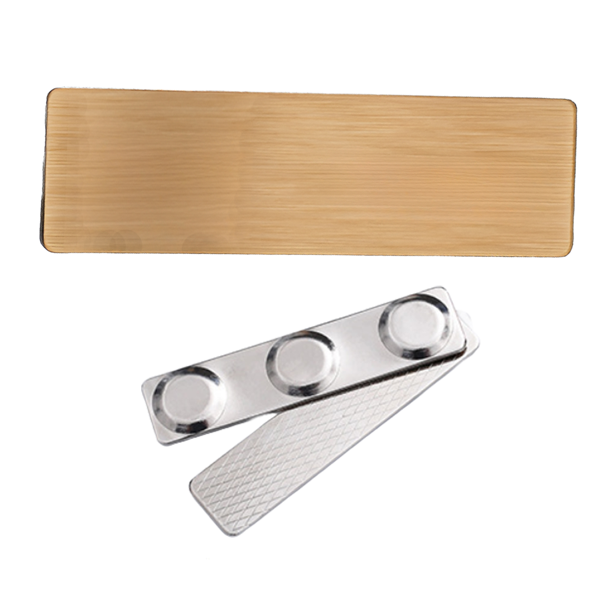 MOQ 20 PCS Stylish Stainless Steel Magnetic Name Tag 5