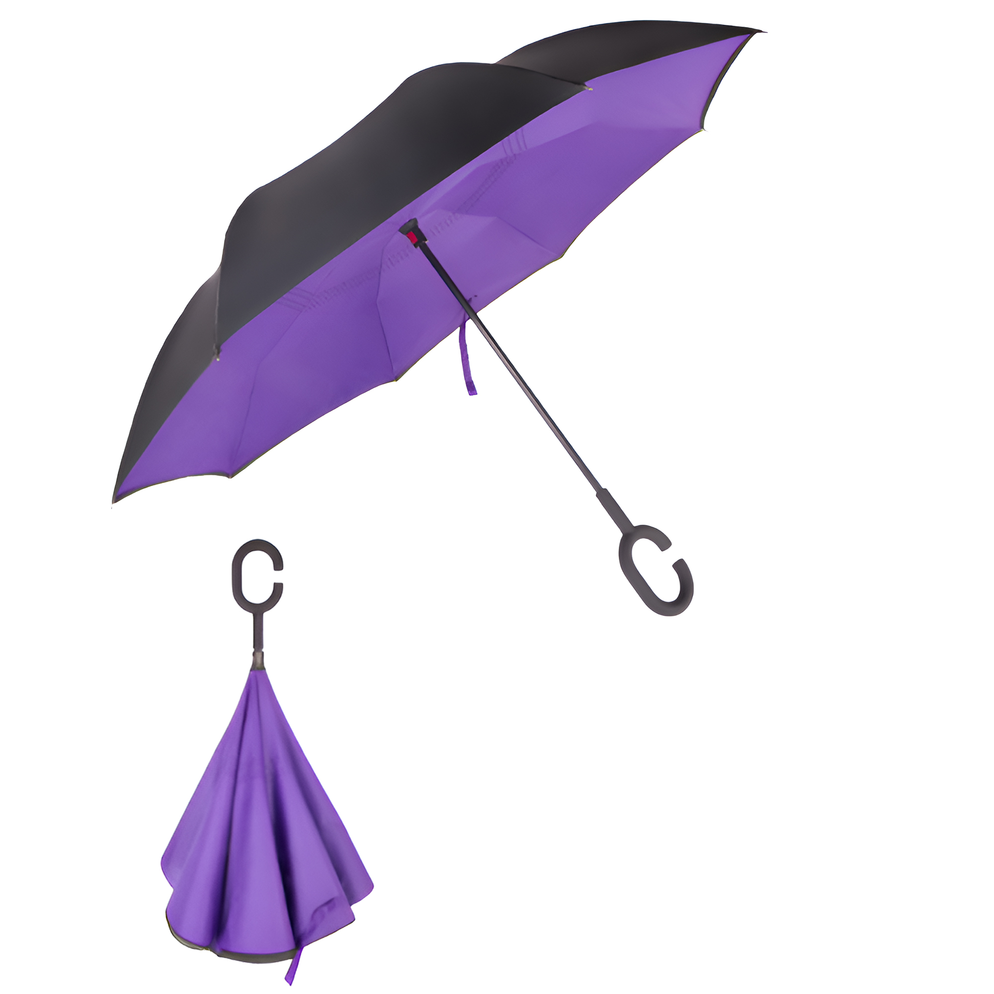 MOQ 30 PCS Durable Hands Free Inverted Umbrella 16