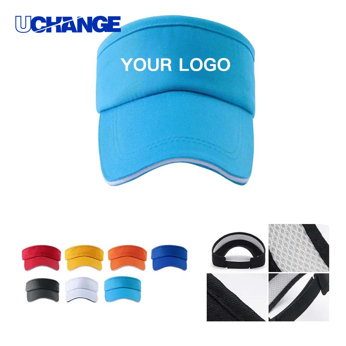 Moisture Wicking Sun Visor Hat for Golf and Tennis