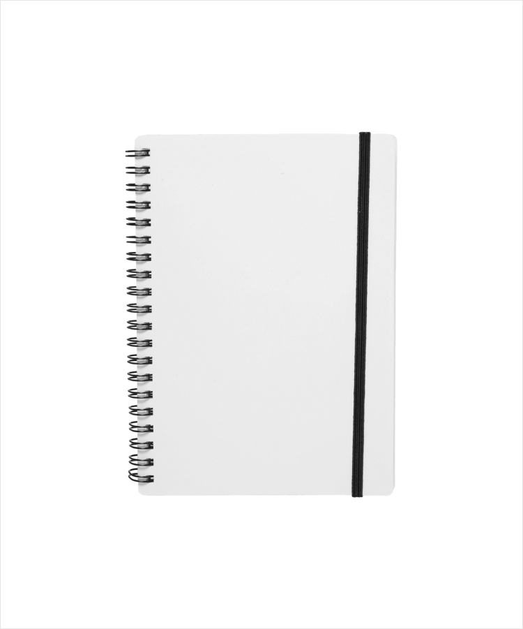 Frosted Eco Spiral Notebook Jotter, Full Color 9