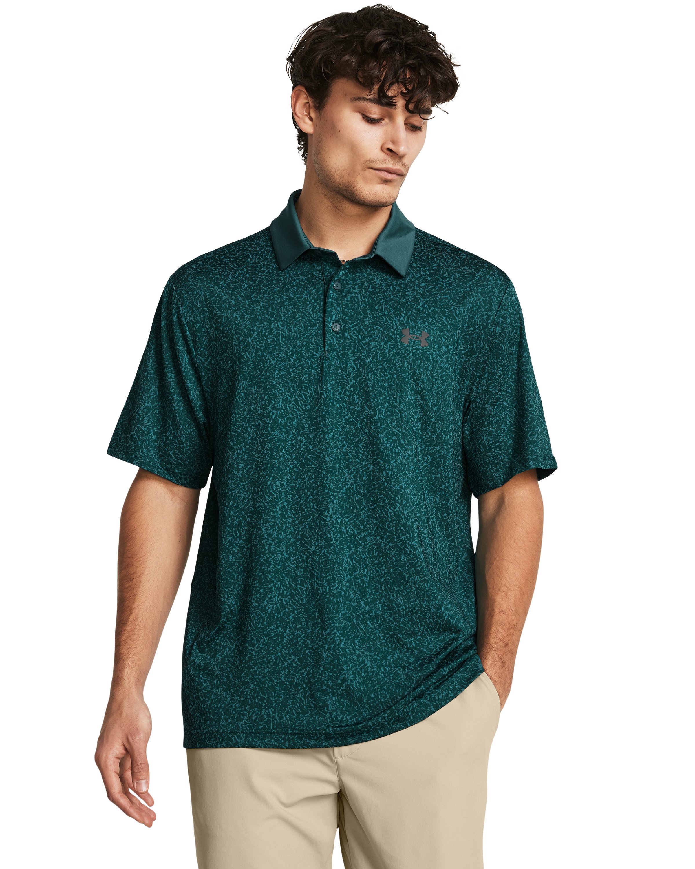 UA Playoff 3.0 Coral Jacquard Men's Polo 15