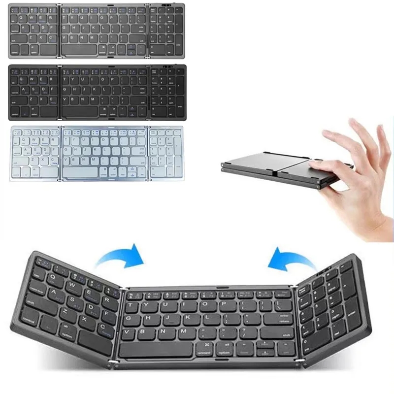 Folding Wireless Bluetooth Keyboard with USB