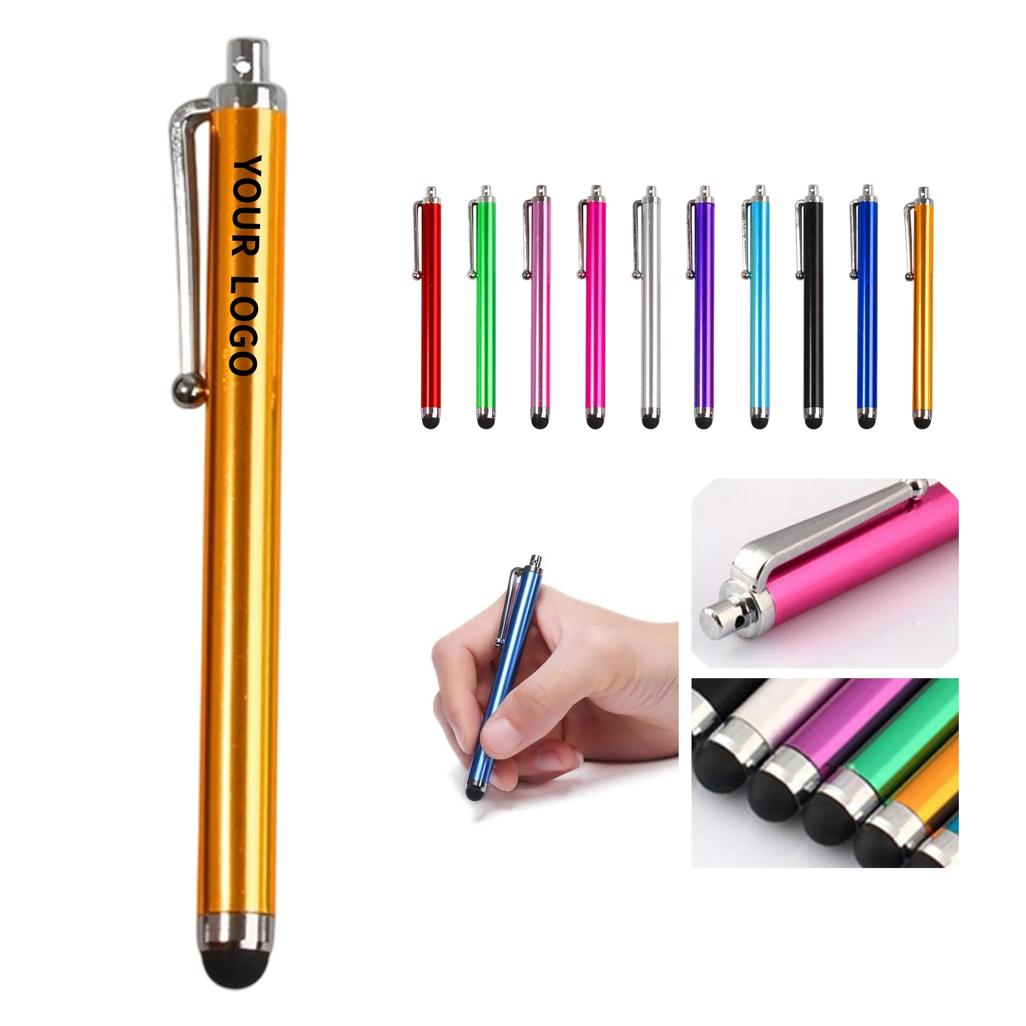 Stylus Pen Rubber Tip Aluminum 4.45 Inch