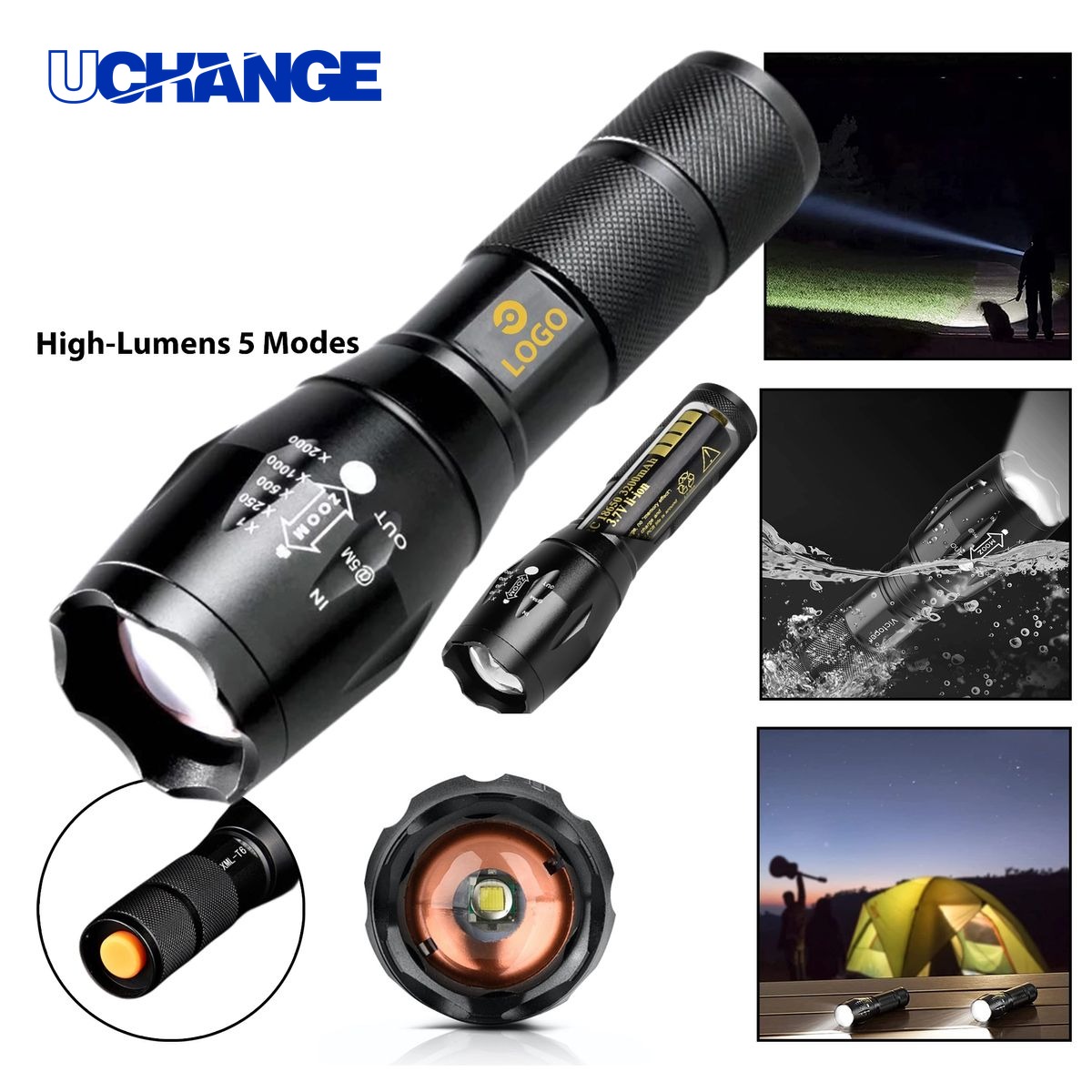 High Lumens Tactical Flashlight Tool