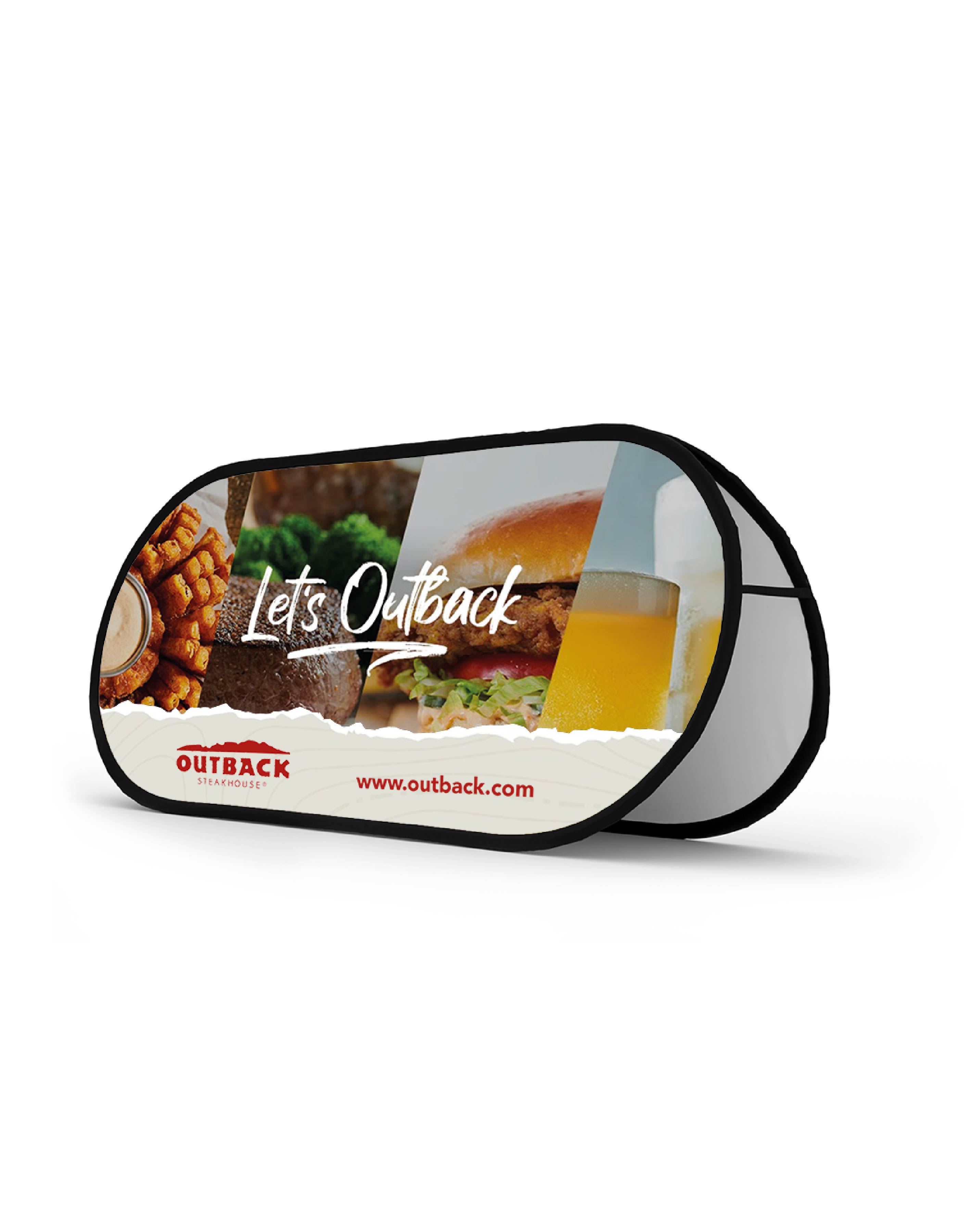 Pop Out Banner - Horizontal 2 Sided (3ft x 9ft)