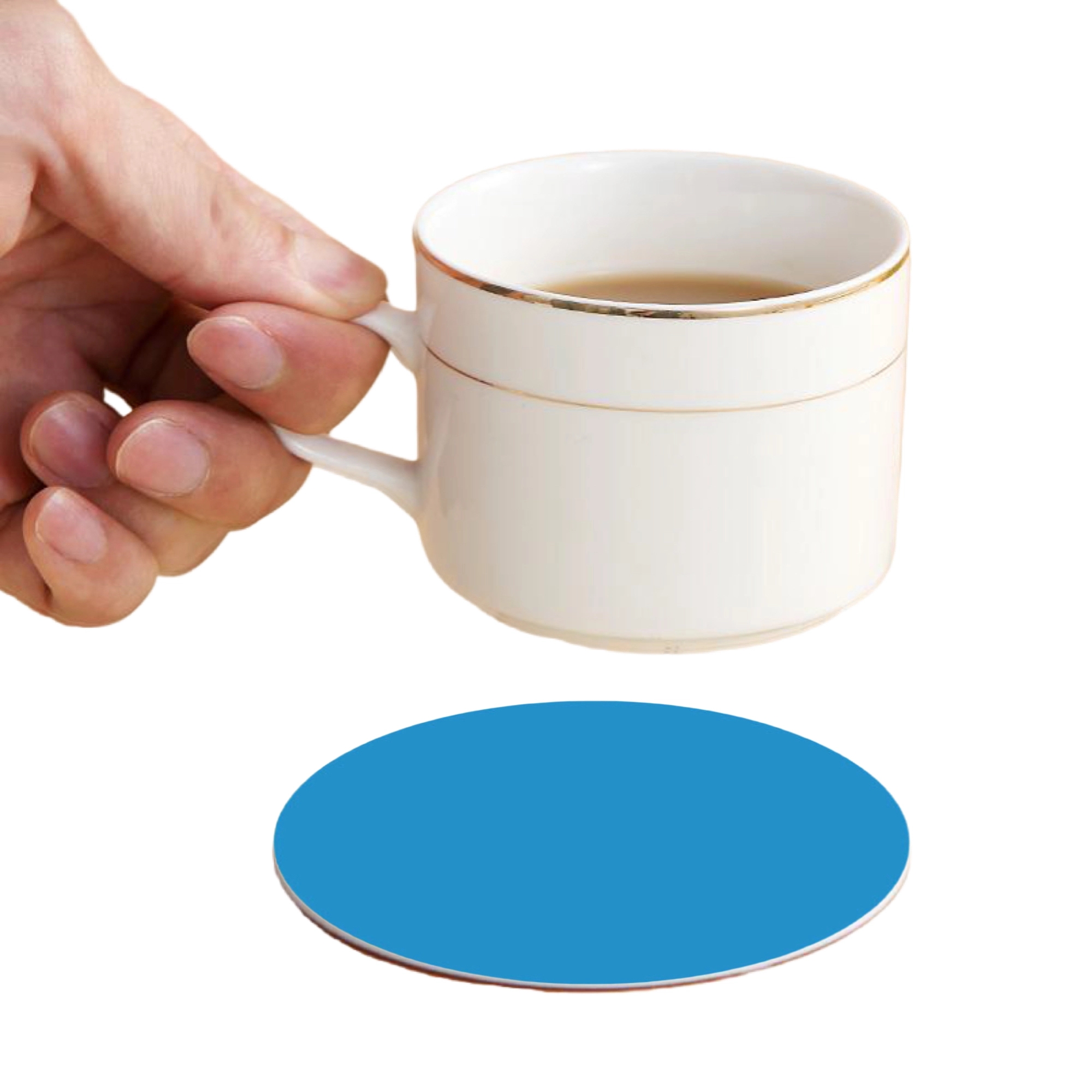 MOQ 50 Full Color PVC Round Coasters 36