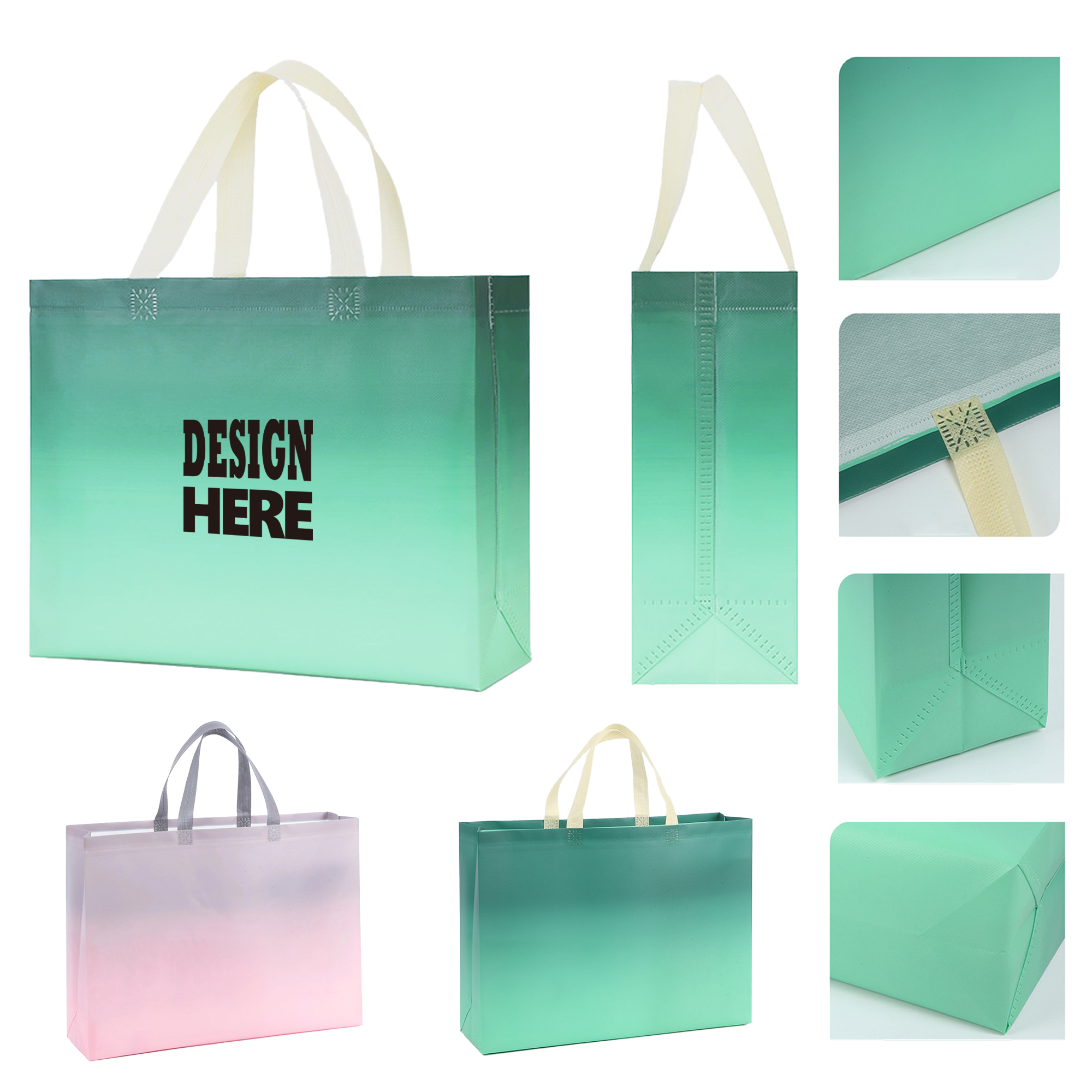 Gradient Color Gift Tote Bag