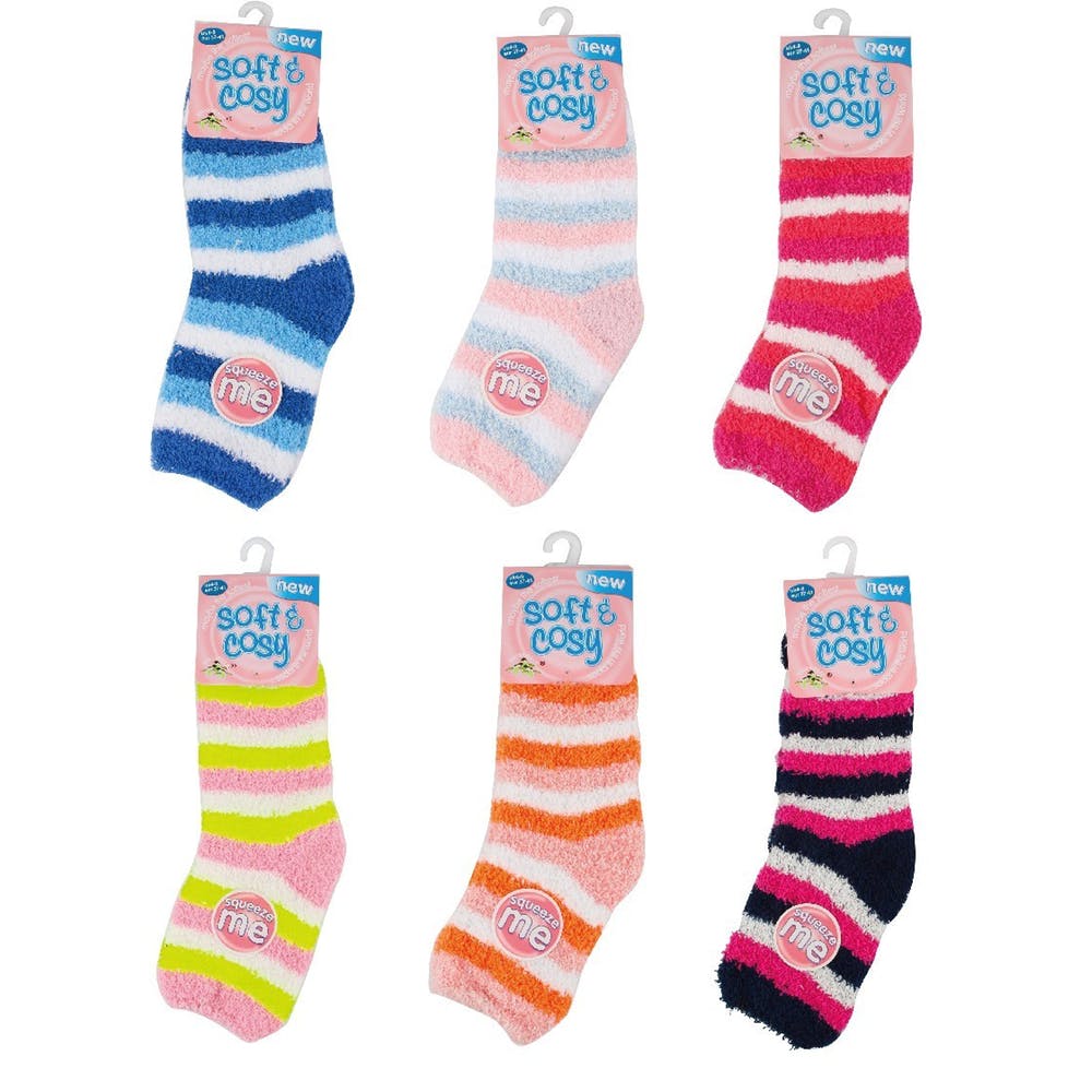 Women's Fuzzy Socks Assorted 3