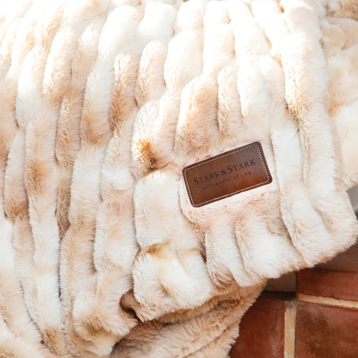 Hazelnut Chunky Fur Blanket - DP4050 | BigPromotions