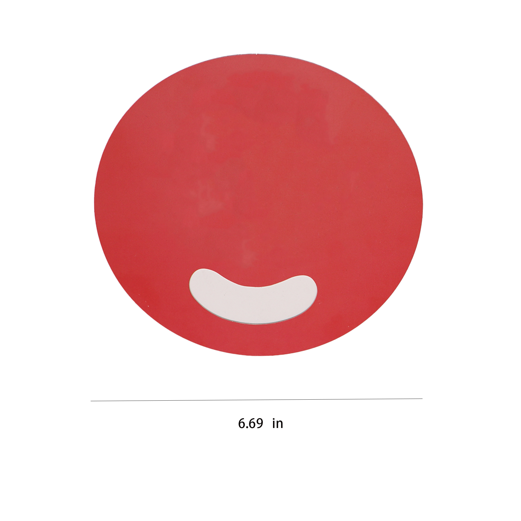 Round PP Advertising Fan With Cutout Handle 3