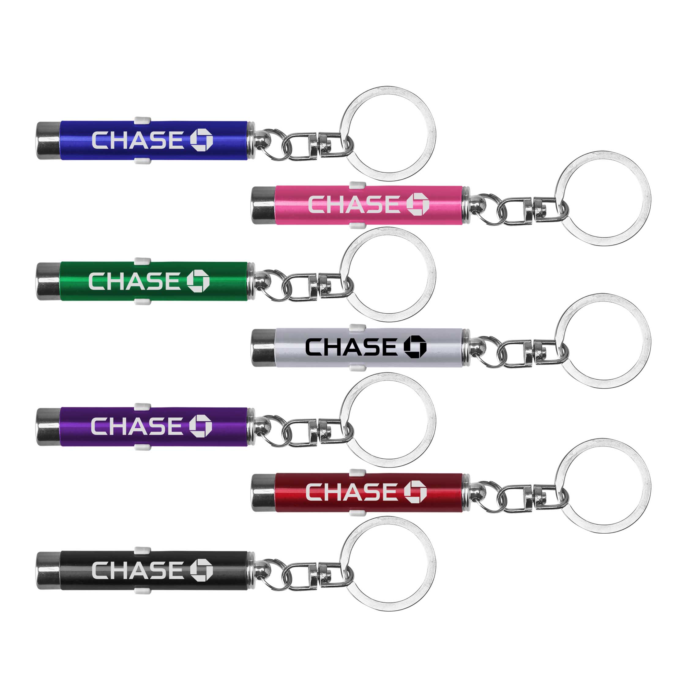Dual function laser pointer and super bright LED flashlight with keychain. 25