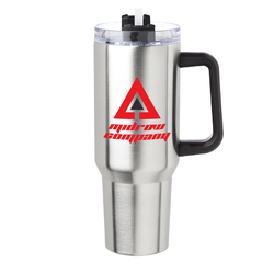 40 oz. Pinnacle Stainless Steel Travel Mug (2 Color Imprint)