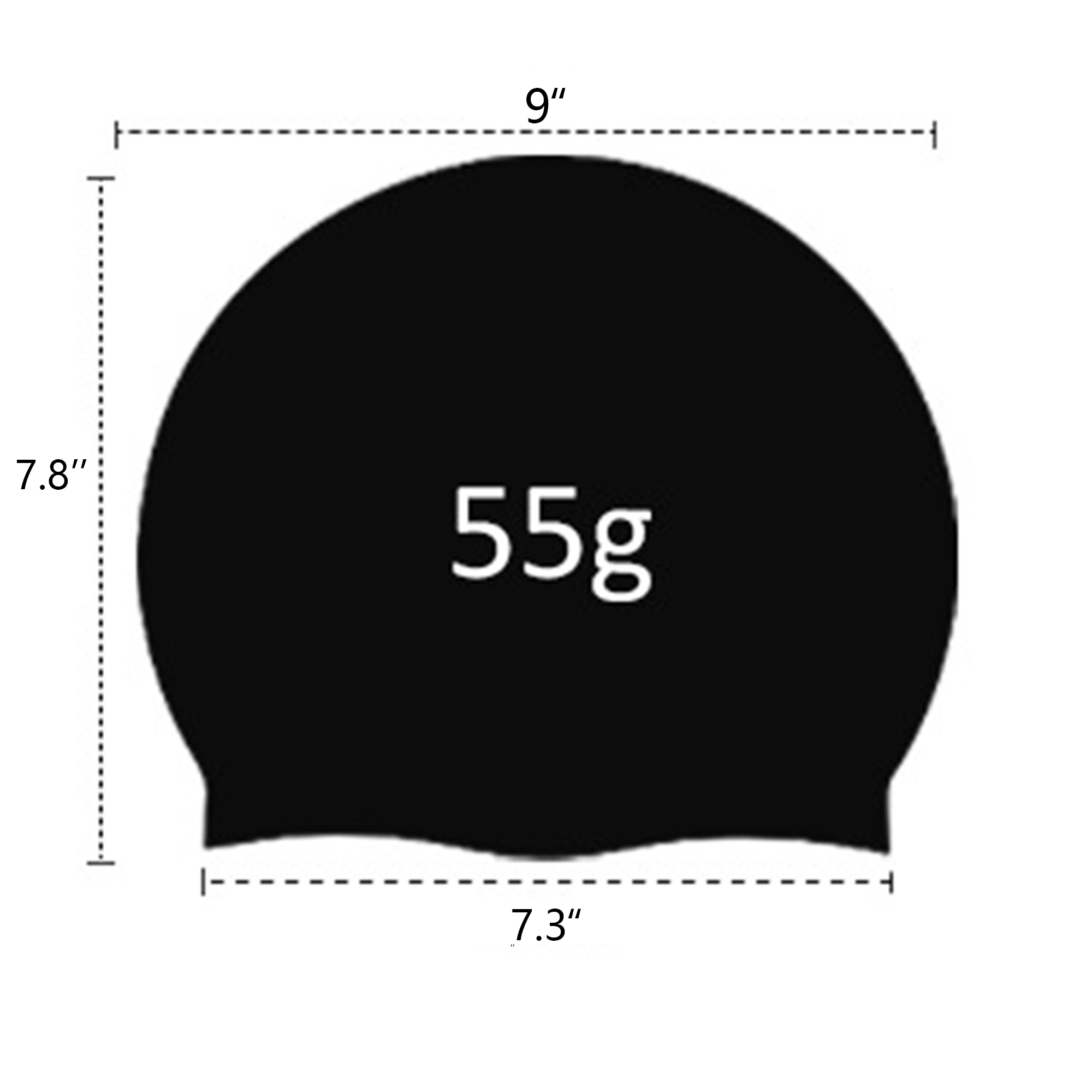 Unisex Adult Silicone Bathing Swim Cap Waterproof 5