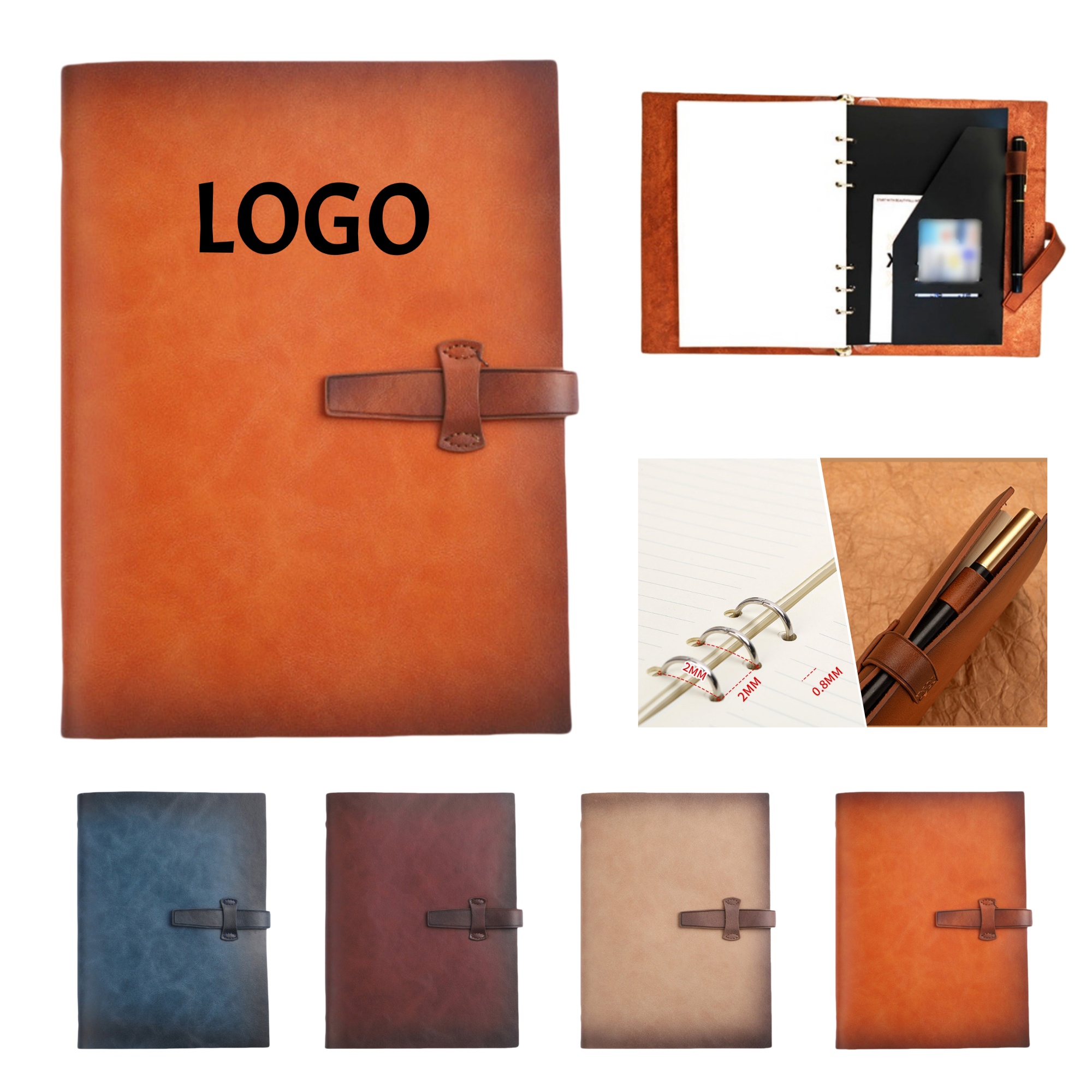 A5 Genuine Leather Refillable Journal Notebook