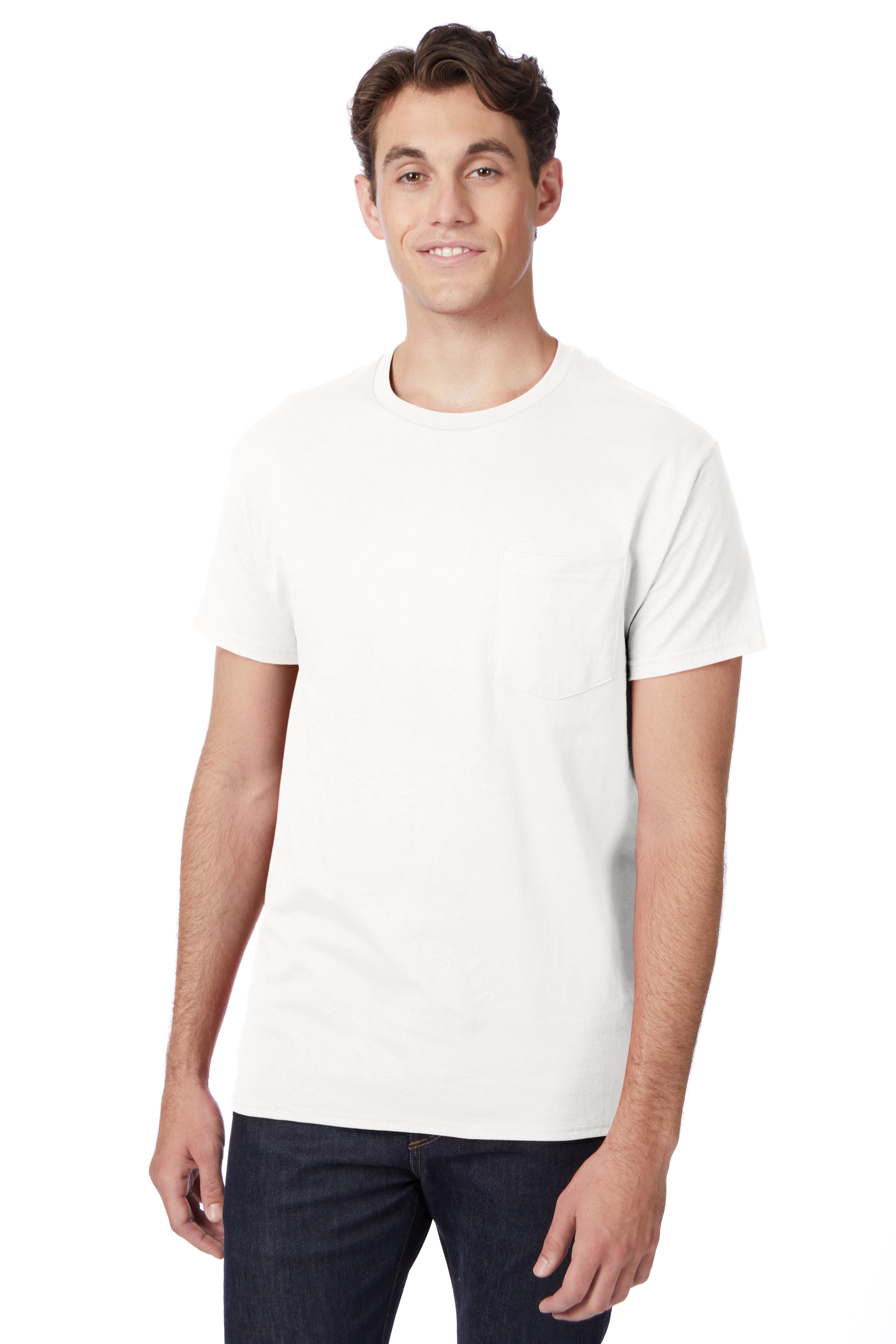 Hanes Authentic-T T-Shirt with Pocket 34