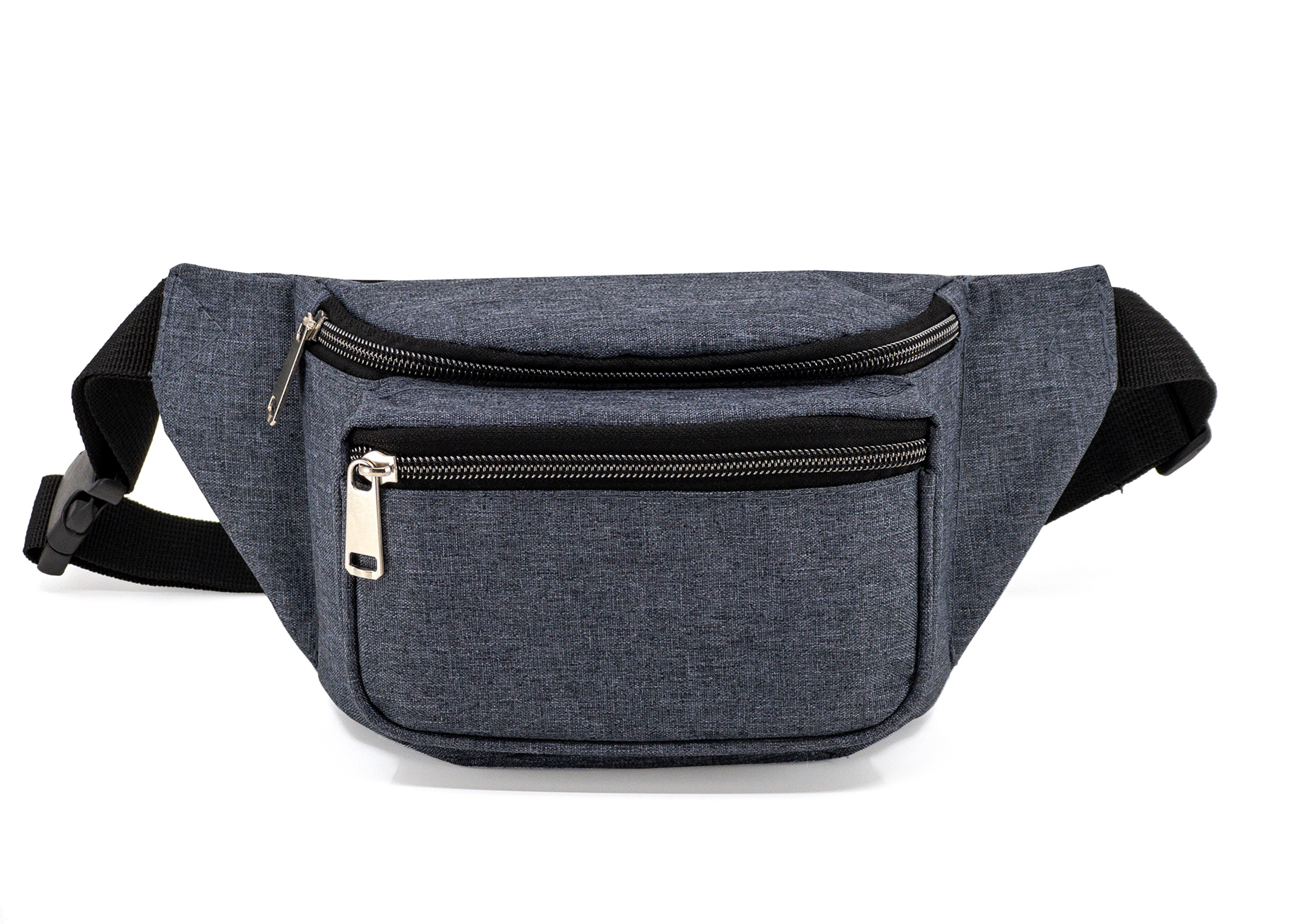 Heathered Three-Zipper Fanny Pack 6