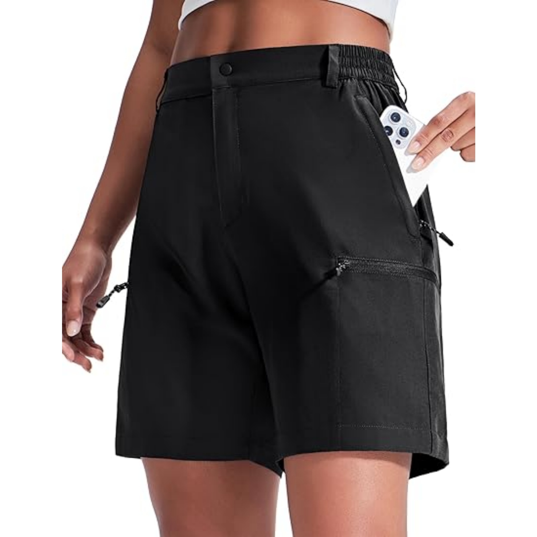 Quick Dry Lightweight UV Zipper Cargo Shorts 24