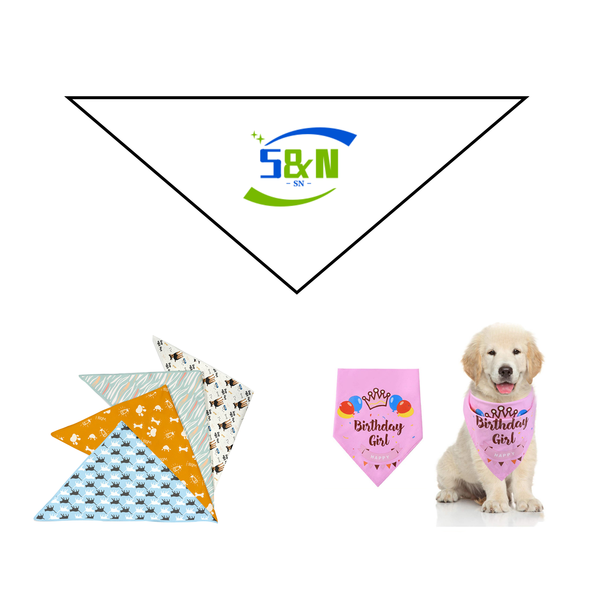 Full Color Polyester Pet Bandana 4