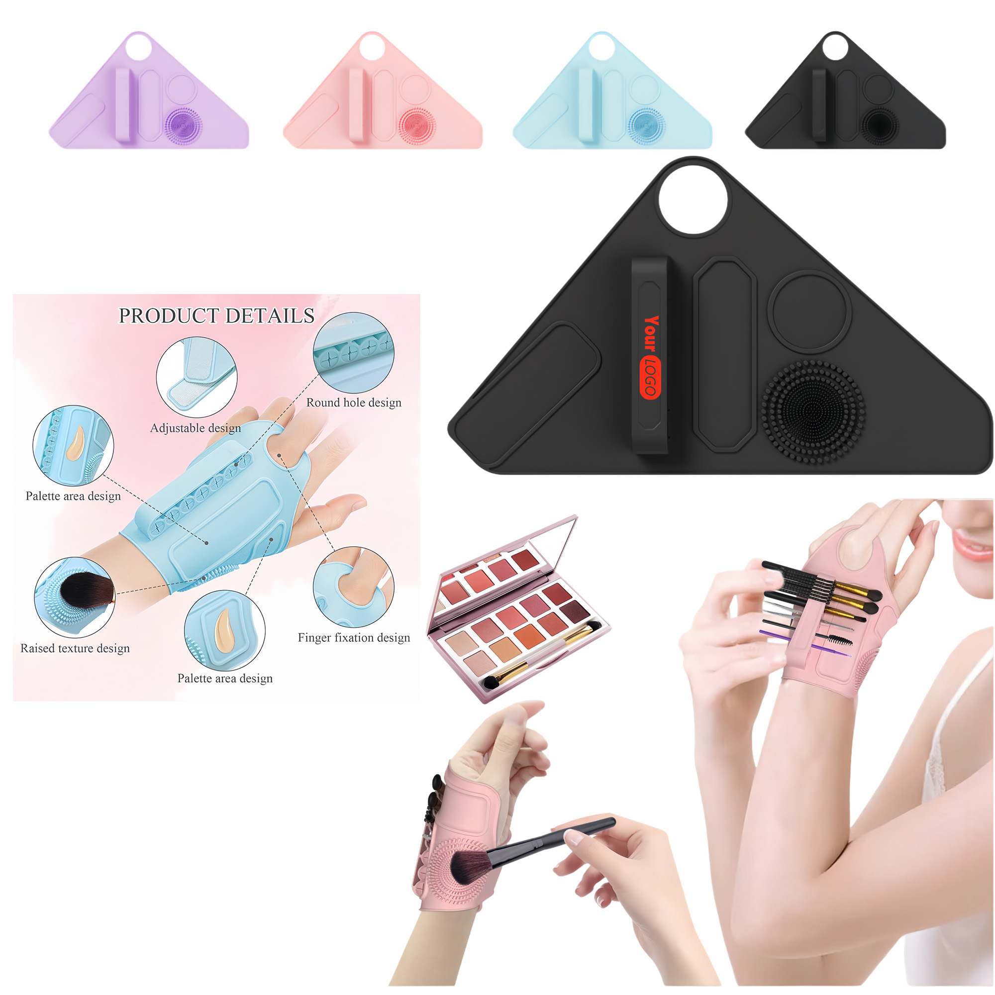 Multi-functional Silicone Makeup Assistance Wristband 3
