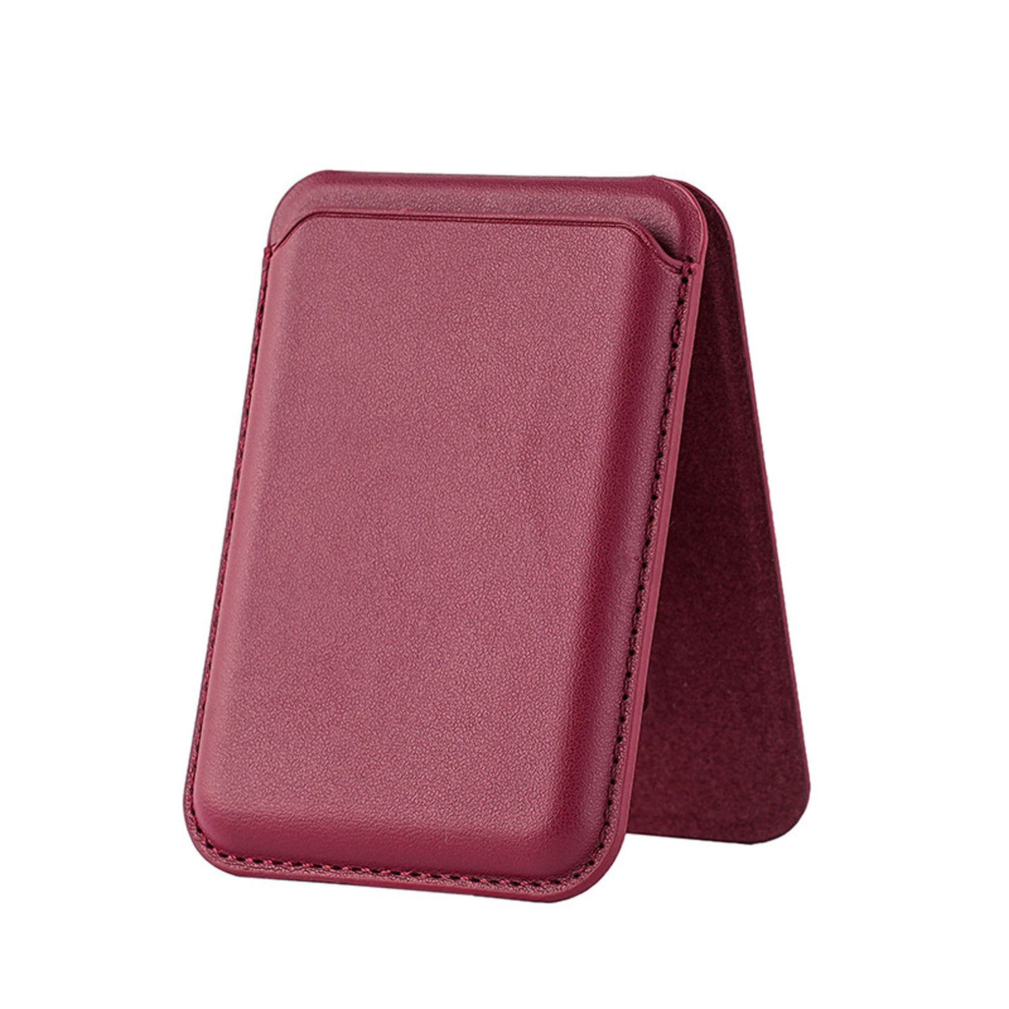 Magnetic Leather Card Holder Phone Stand Wallet 2-in-1 3