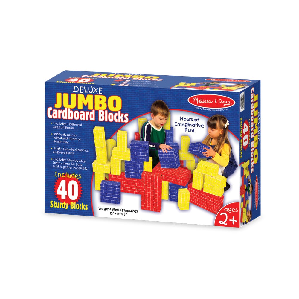 Melissa & Doug Jumbo Cardboard Blocks - 40 Pieces 3