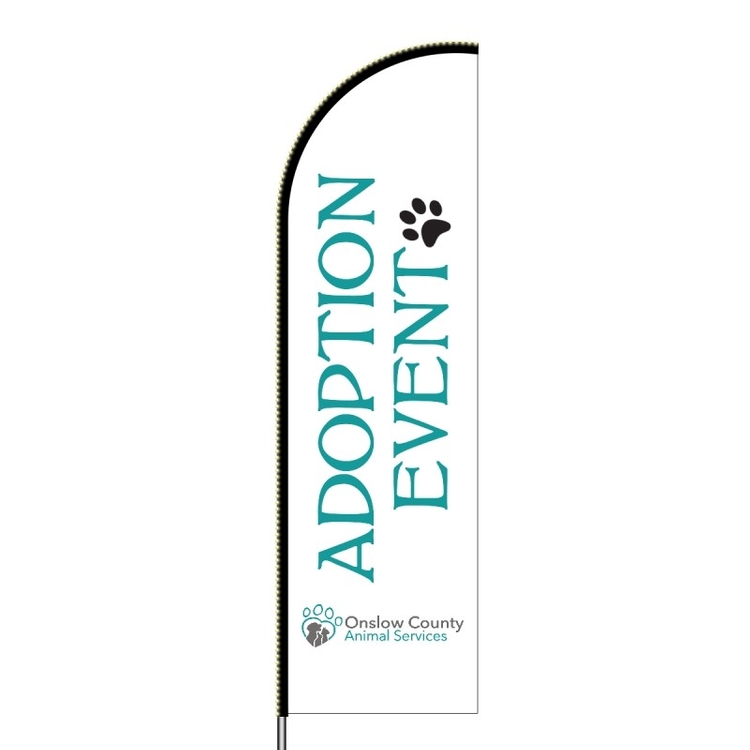 Flex Banner™ LX Feather Flag with Pole, Single-Sided 7' Outdoor Banner 16
