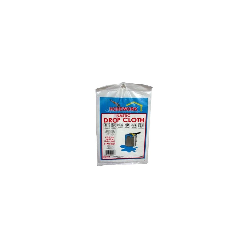 Drop Cloth - Plastic 12' x 9' 3