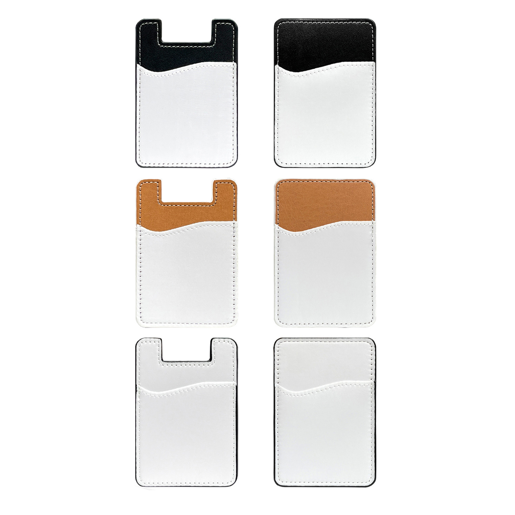 PU Leather Phone Card Holder with Adhesive Back 11