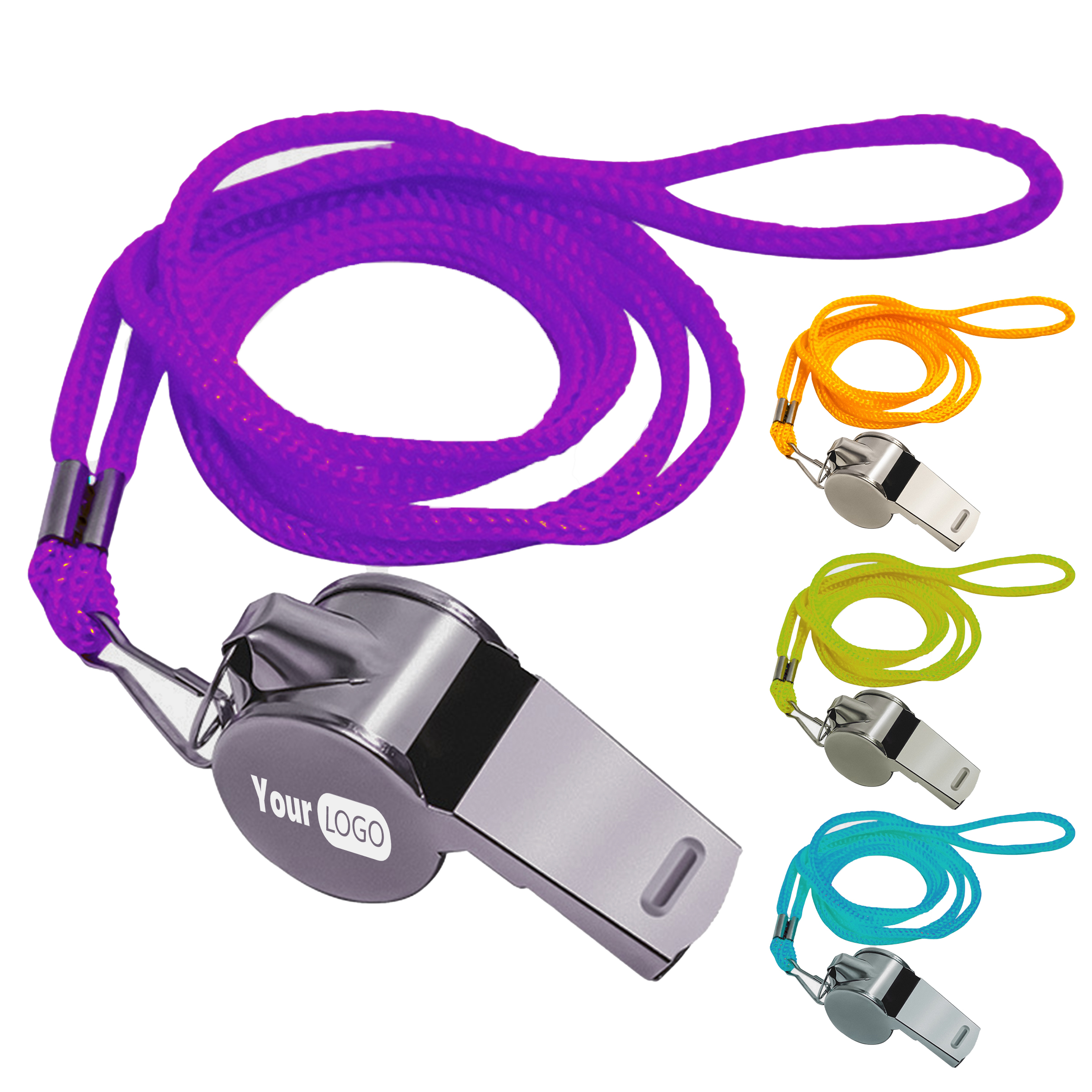 Stainless Steel Survival Whistle With Custom Logo 3