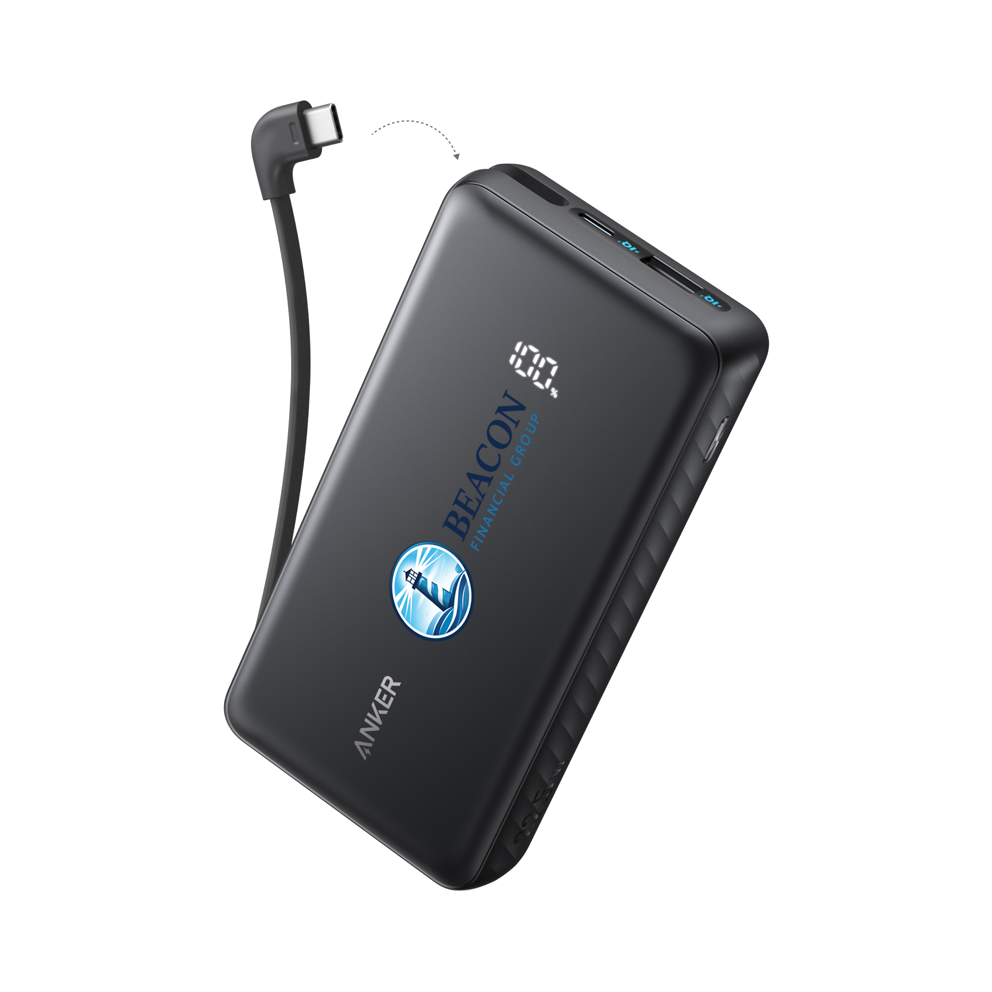 Anker Zolo Power Bank (20K, 22.5W, Built-In USB-C Cable)