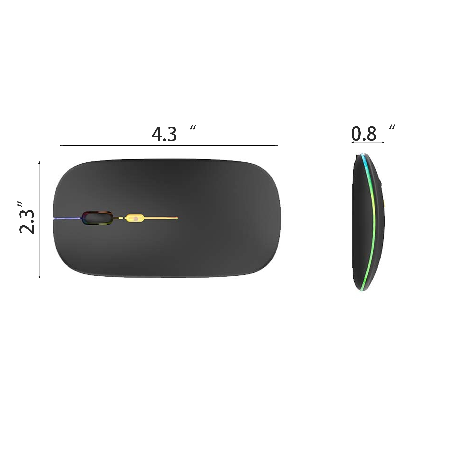LED wireless Slim moused 7