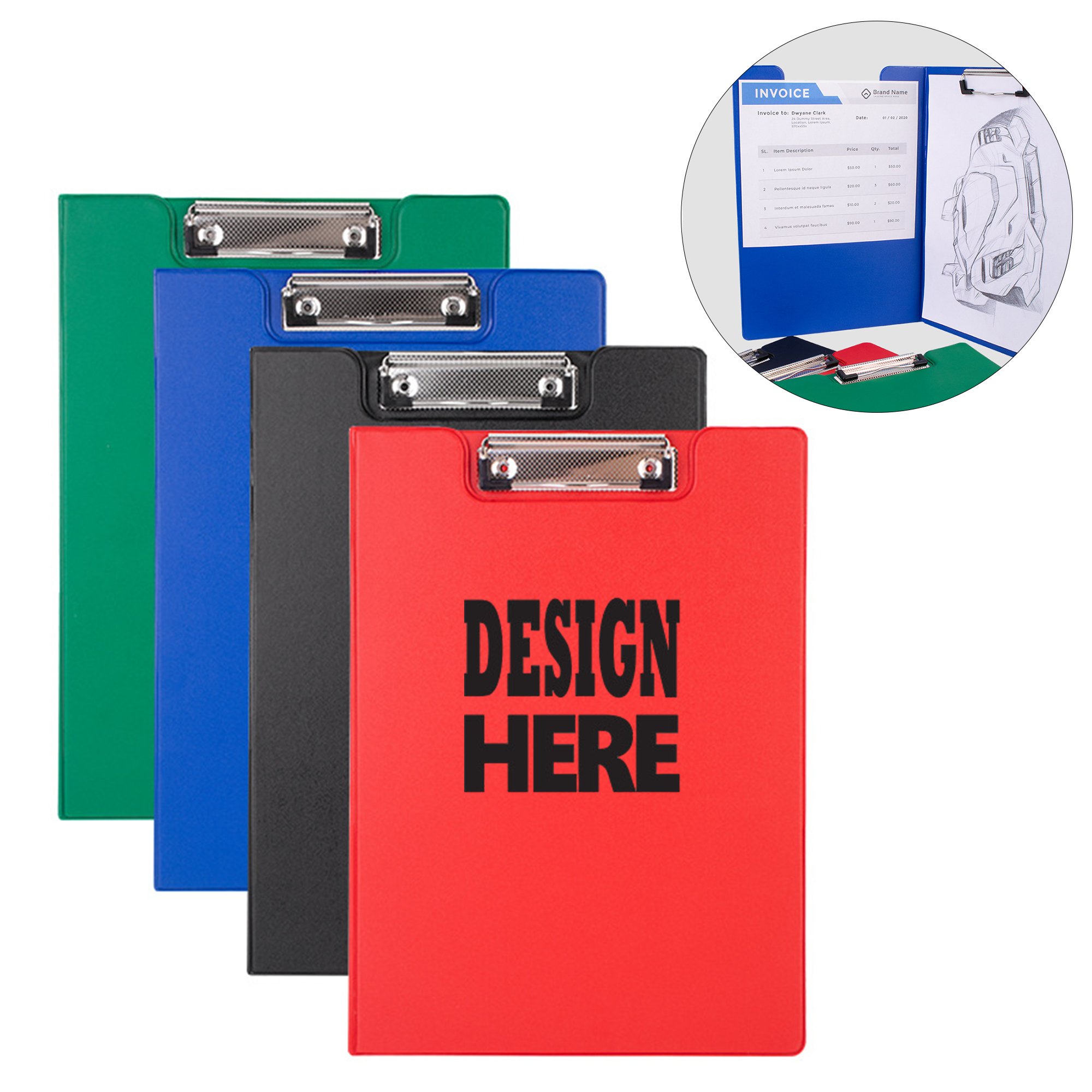 A4 Frosted Double Panel Paper Folder 3