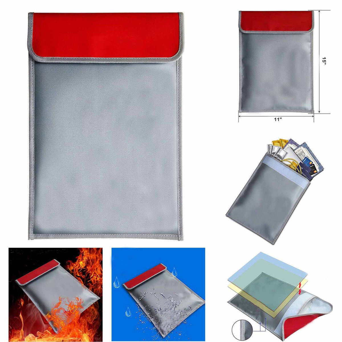 Waterproof And Fireproof File Bag