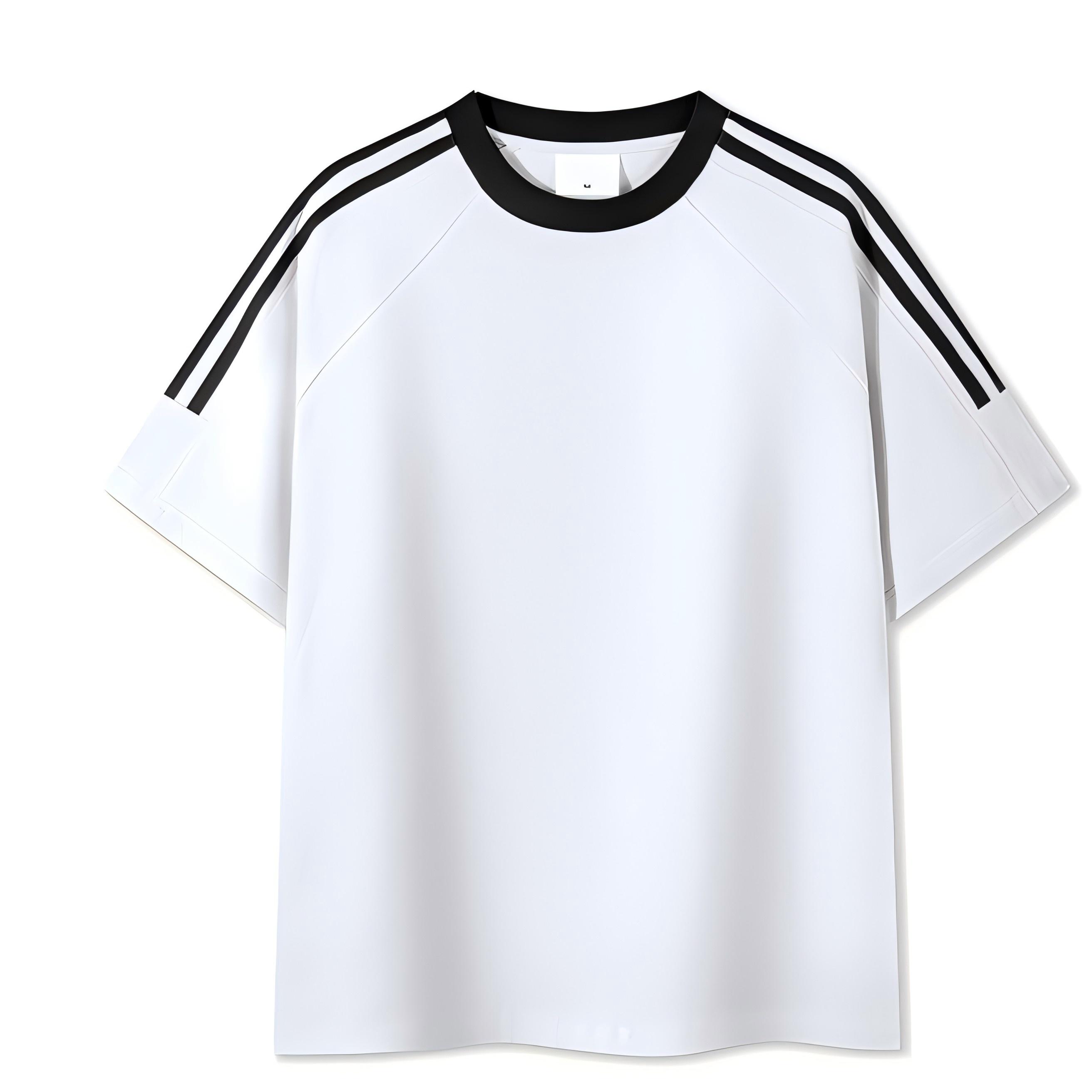 220g classic American three-bar pure cotton T-shirt