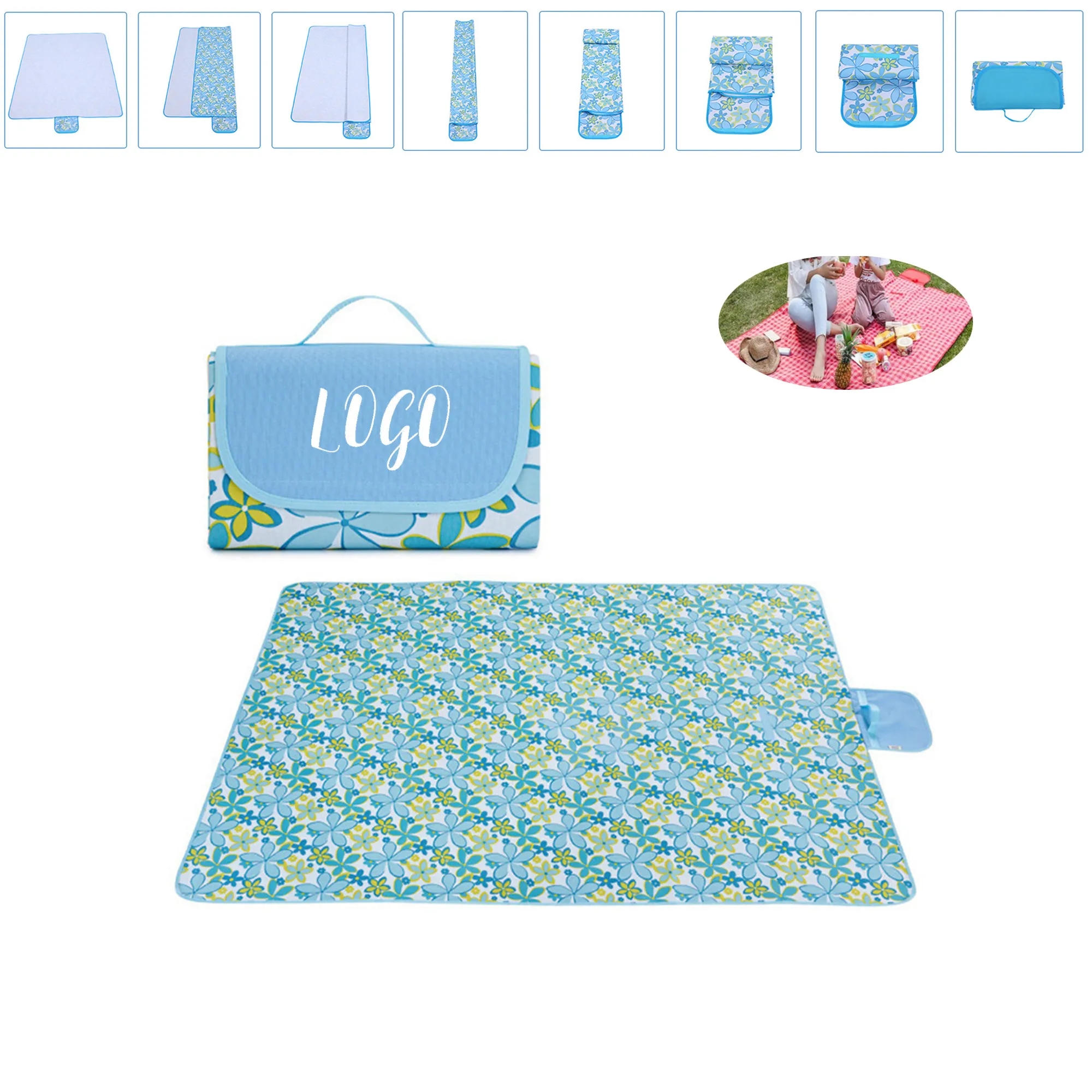 Outdoor Waterproof Oxford Picnic Mat 13