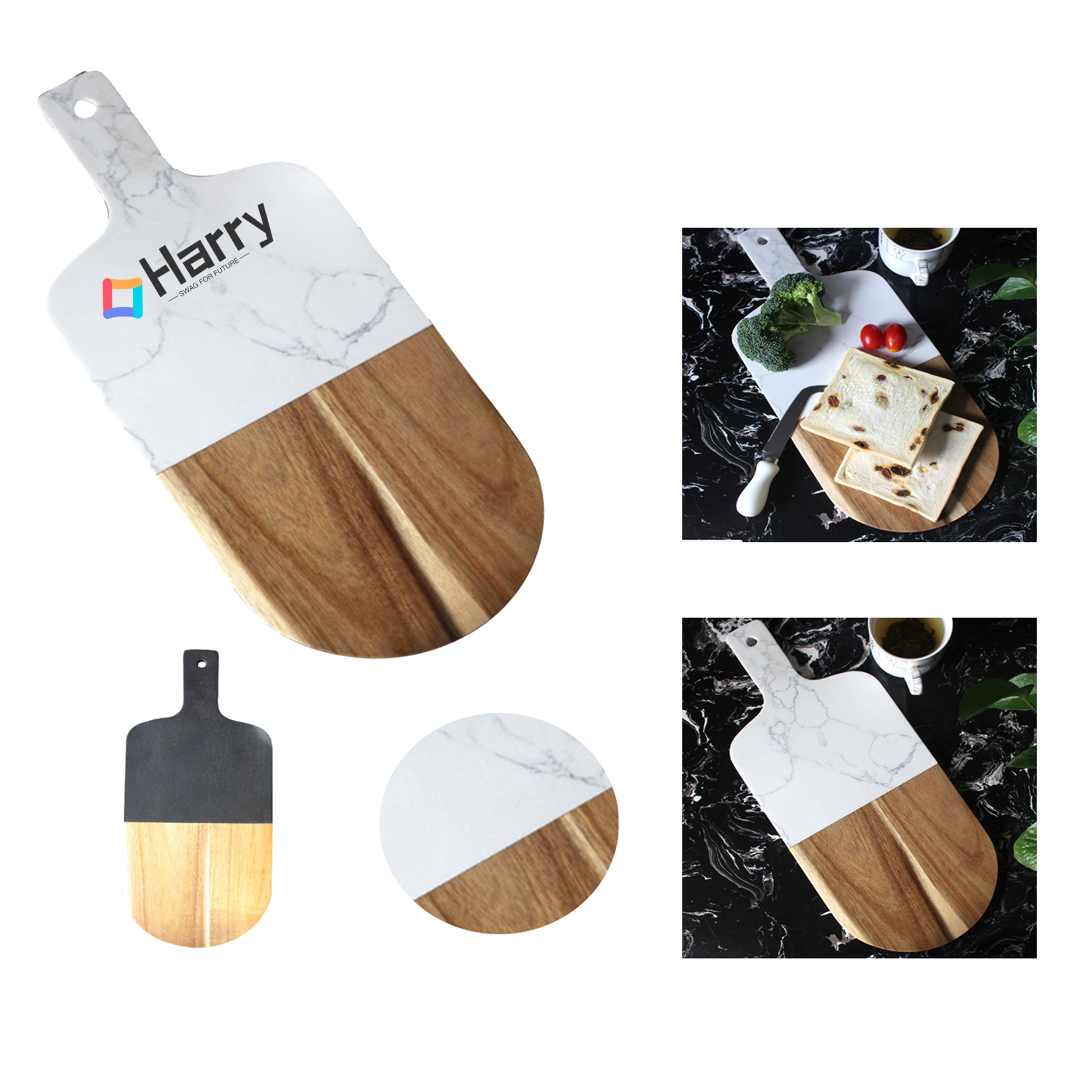 Marble Wood Cutting Board