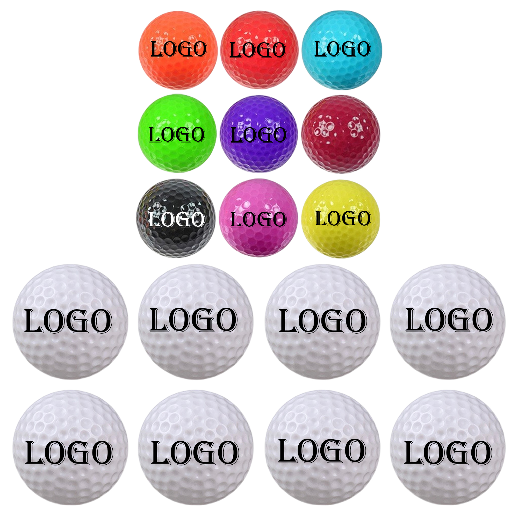 Vibrant Colored Golf Balls 3