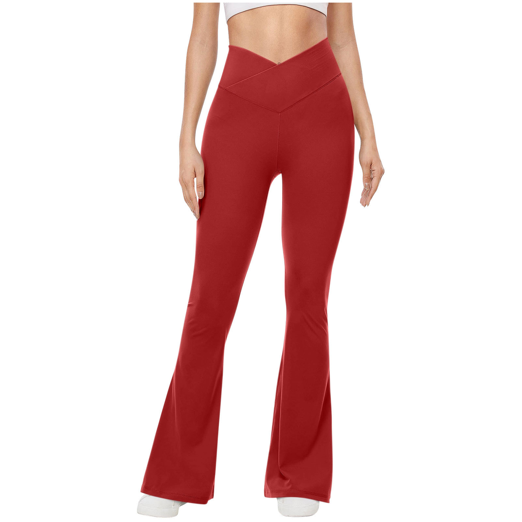 High Waisted Flare Leggings Yoga Pants 48