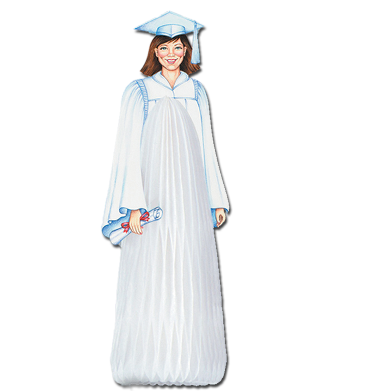 White Female Graduate Centerpiece