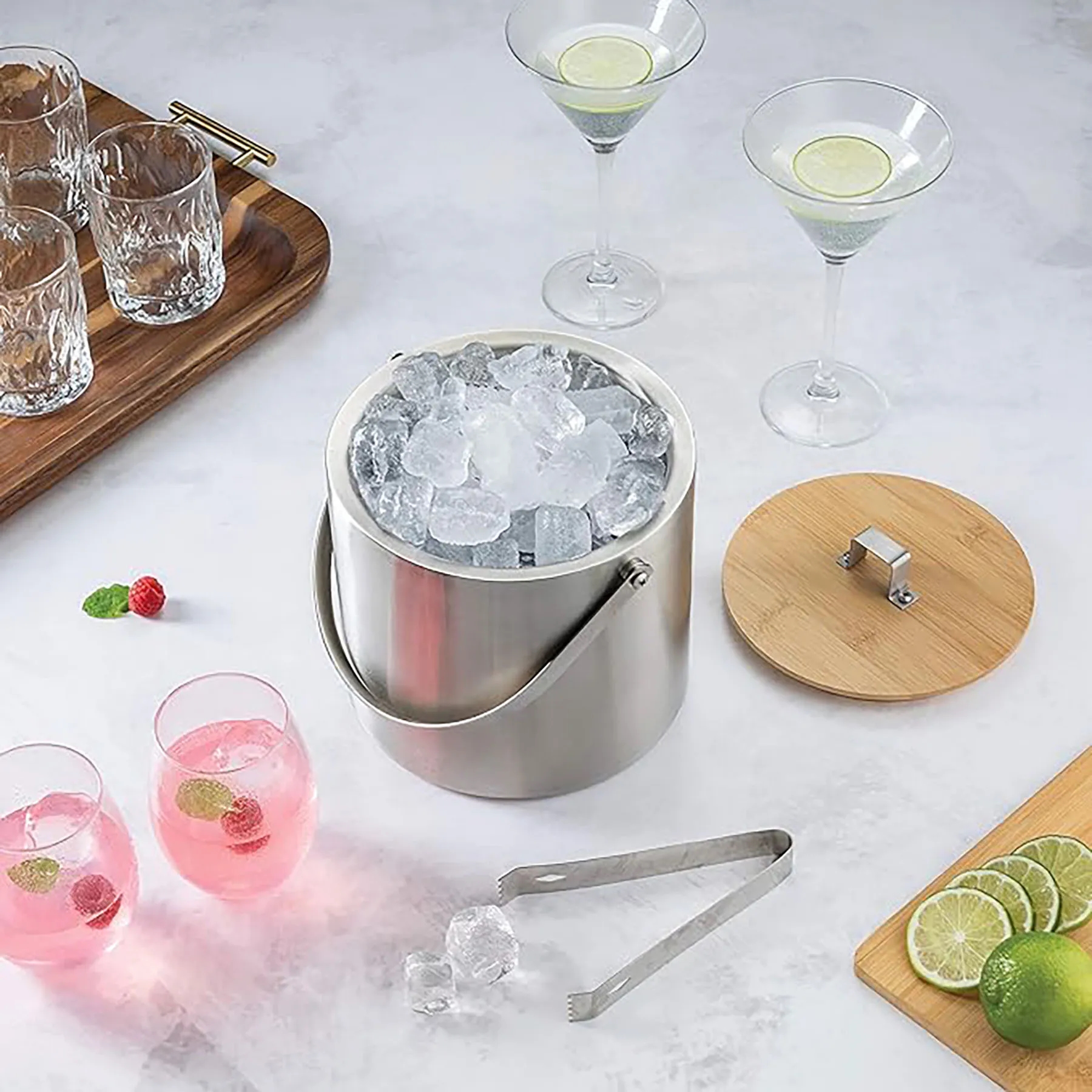 Stainless Steel Insulated Ice Bucket 16