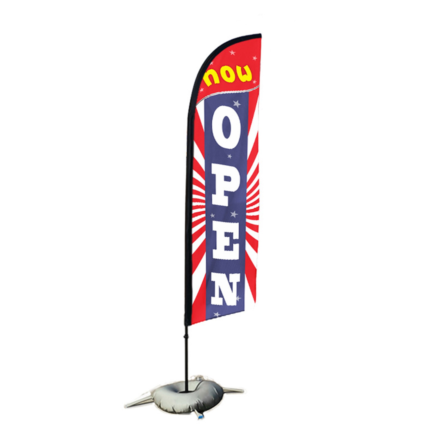 9' Feather Flag Kit w/ Stand - Two-Sided Graphic