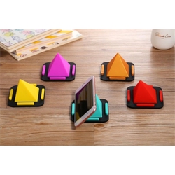 pyramid silicone mobile phone holder