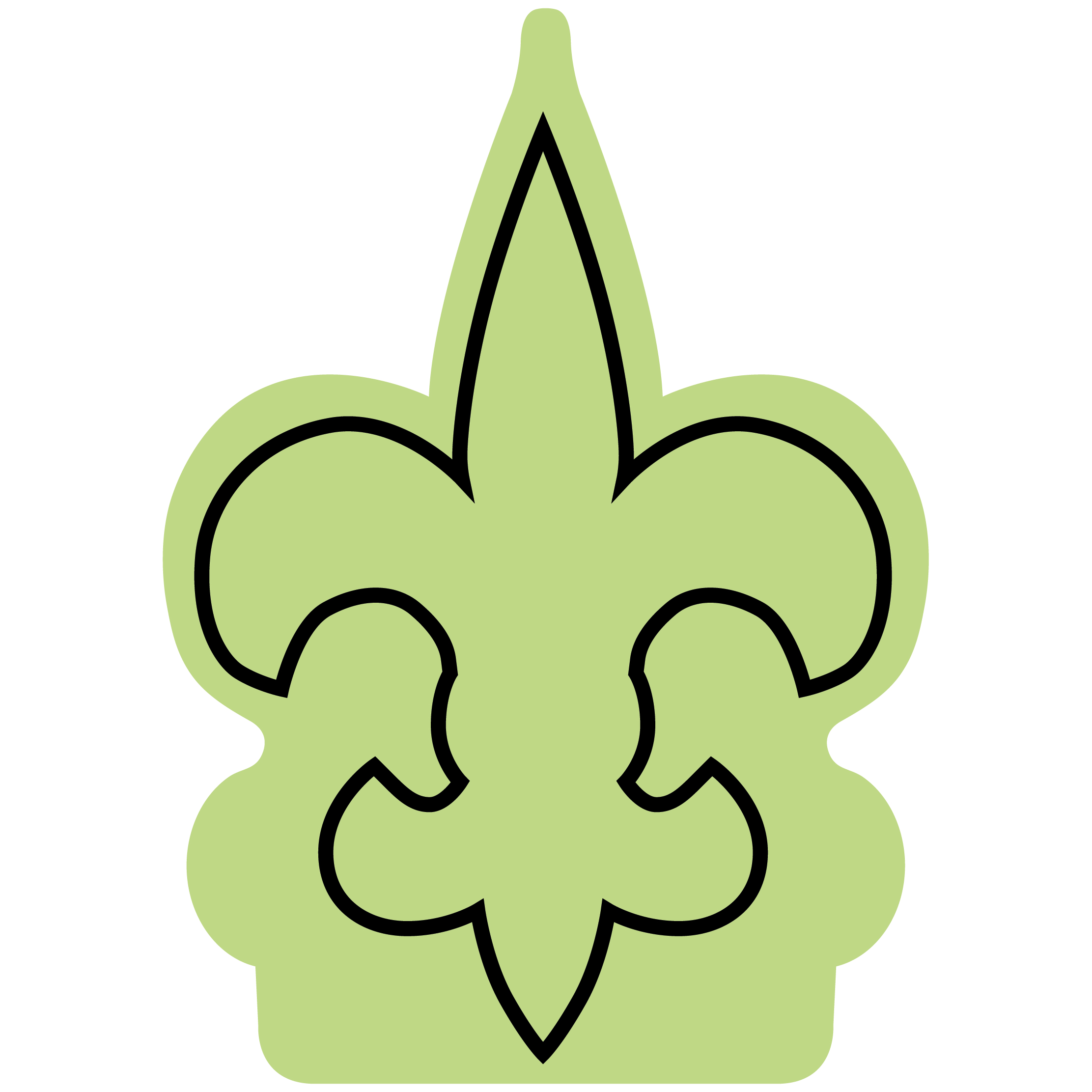 Fleur de Lys Mitt 45